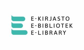 Kansallisen E-kirjaston virallinen logo.